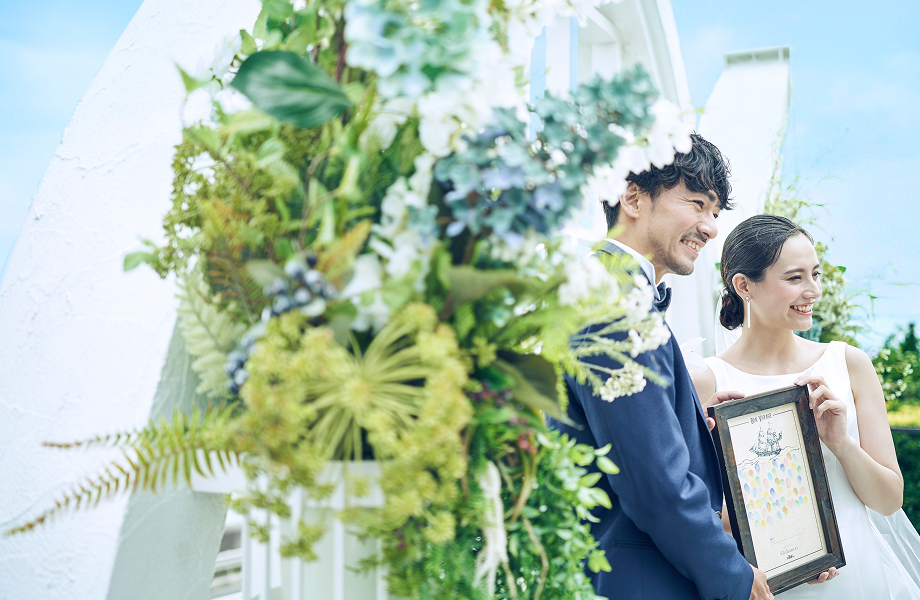 指帆亭の挙式装花